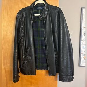 Men’s XL Polo Ralph Lauren real lamb skin leather jacket